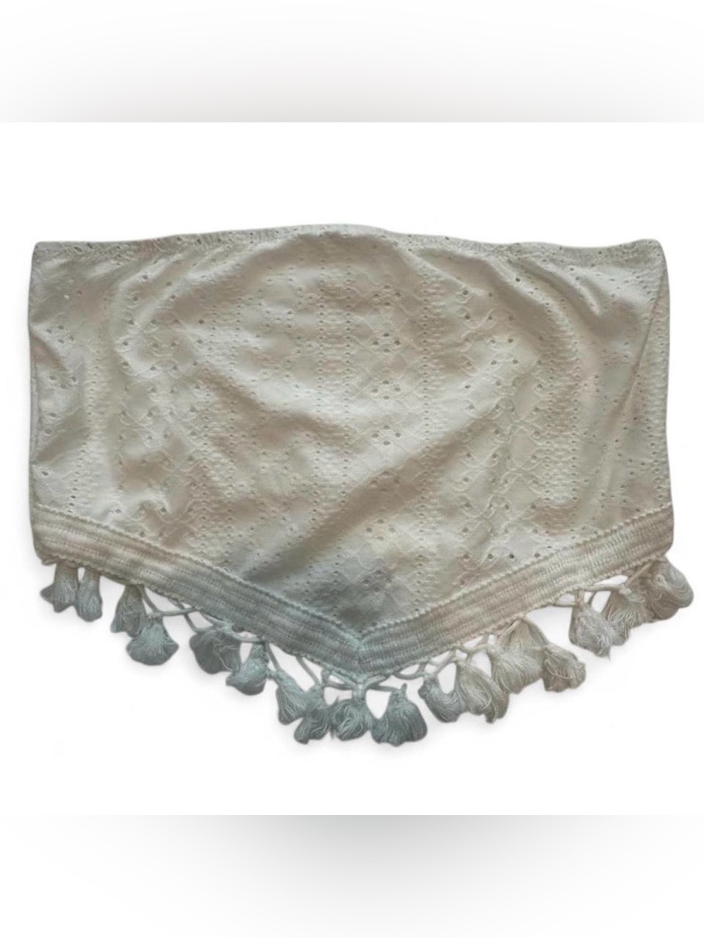 White Bandana Style Tube Top